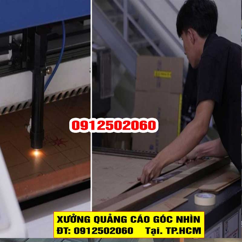 Máy móc gia công cơ khí tại xưởng Quảng Cáo Góc Nhìn