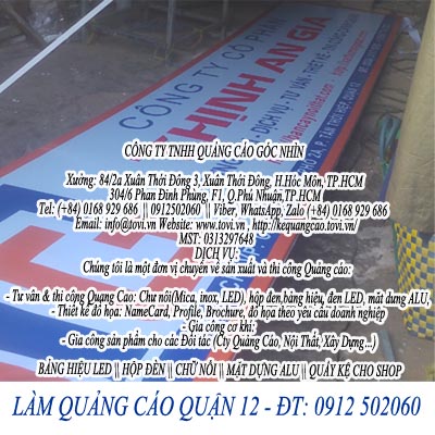 bảng hiệu uy tín quận 12