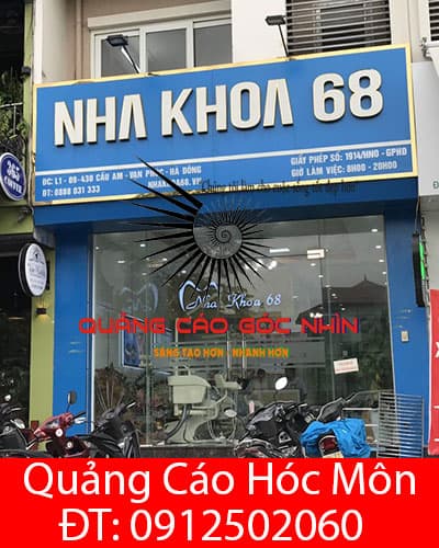logo chữ mica gắn bảng hiệu ở Hóc Môn