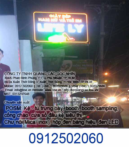 bảng đèn led giá rẻ hóc môn